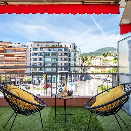 Le Serenity - Proche Gare - Hyper Centre -terrasse Апартаменти Мантон